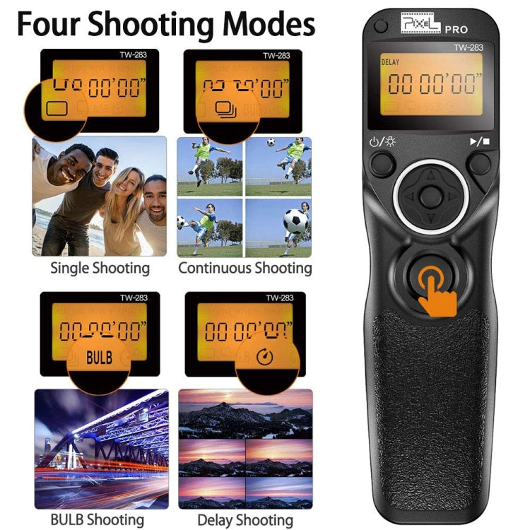 For Canon N3 Pixel TW283 Shutter Wireless Delay Remote Control SLR Shutter Flasher - Wireless Remote Control by Pixel | Online Shopping UK | buy2fix