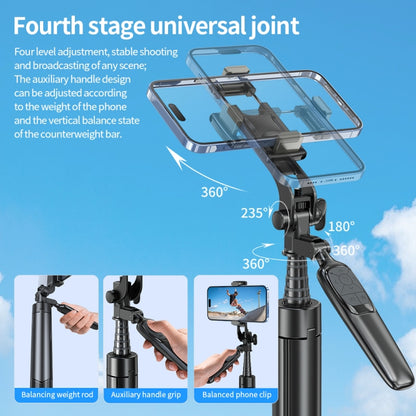 Pixel ST2 1.6m Anti Shake Selfie Stick Head Tripod Handheld Portable Folding Remote Control Outdoor Photo Stands(With Bluetooth Remote Control) - Selfie Sticks by Pixel | Online Shopping UK | buy2fix