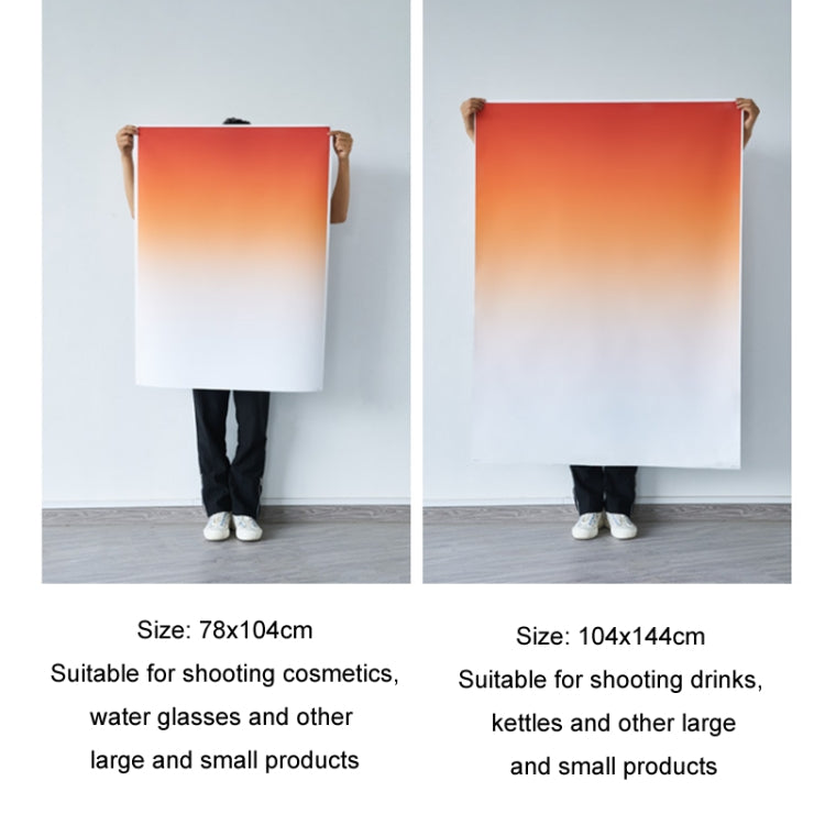 104x144cm Gradient Background Paper Photography Portrait Photo Props(Sunset And Sea) - Gradient Color by buy2fix | Online Shopping UK | buy2fix