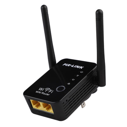 PIX-LINK 2.4G 300Mbps WiFi Signal Amplifier Wireless Router Dual Antenna Repeater(AU Plug) - Broadband Amplifiers by PIX-LINK | Online Shopping UK | buy2fix