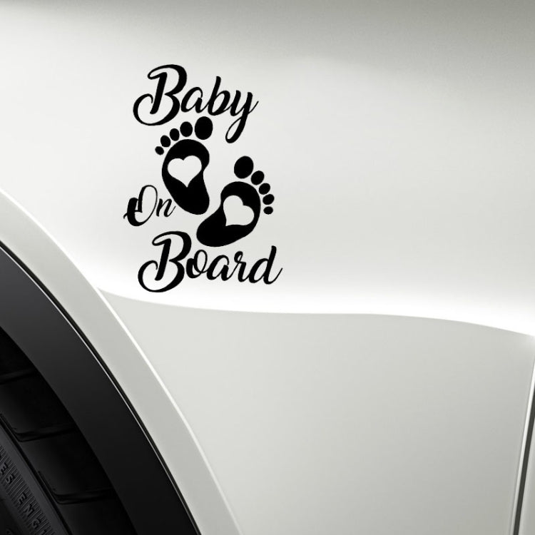 10pcs Baby On Board Warning Car Sticker Reflective Scratch Body Sticker(Laser) - Decorative Sticker by buy2fix | Online Shopping UK | buy2fix