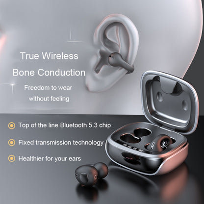 JX80 TWS Wireless Bone Conduction Clip-On Ear Noise Reduction Bluetooth Headset(White) - TWS Earphone by buy2fix | Online Shopping UK | buy2fix