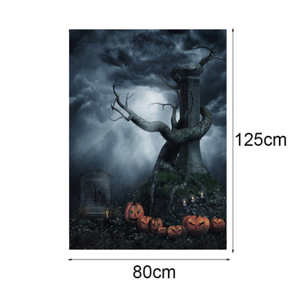 1.25x0.8m Holiday Party Photography Background Halloween Decoration Hanging Cloth, Style: WS-169 - Cartoon by buy2fix | Online Shopping UK | buy2fix