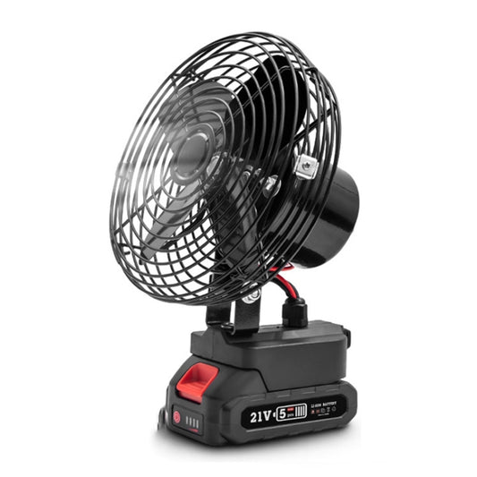 HILDA Portable Powerful Fan Outdoor Hair Dryer, With EU Plug Adaptor, Style: 8 inch With 1 Battery (3000mAh) - Electric Fans by HILDA | Online Shopping UK | buy2fix