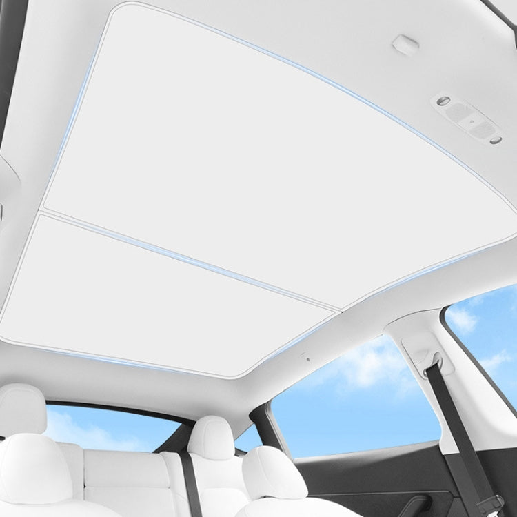 3pcs /Set For Tesla Model 3 Ice Crystal Sunshade Car Roof Front And Rear Sunroof Shade(Beige) - Window Foils & Solar Protection by buy2fix | Online Shopping UK | buy2fix