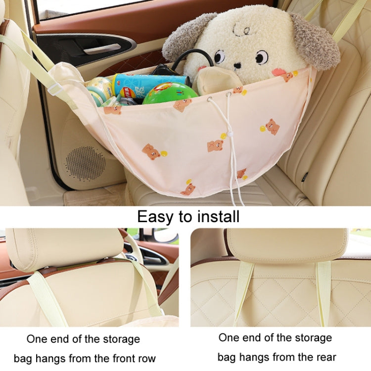 Car Multifunctional Rear Seat Net Pocket Hanging Storage Bag(Tulip Bunny) - Stowing Tidying by buy2fix | Online Shopping UK | buy2fix