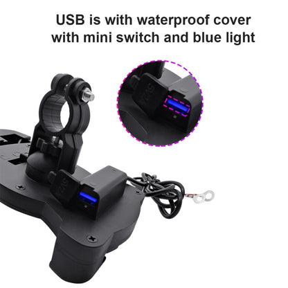 Motorcycle Sunshade Rainproof Mobile Phone Holder, Shape: Charging Handlebar Holder 5V-3.1A - Holder by buy2fix | Online Shopping UK | buy2fix