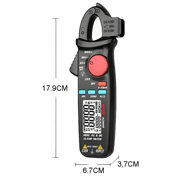 BSIDE ACM92 Digital Clamp Multimeter Current And Voltage Tester - Digital Multimeter by BSIDE | Online Shopping UK | buy2fix