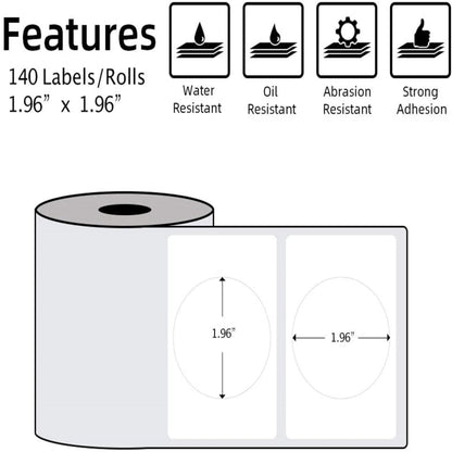 For Phomemo M110 / M200 140pcs /Roll 50x50mm Round Self-Adhesive Thermal Labels - Printer Accessories by Phomemo | Online Shopping UK | buy2fix