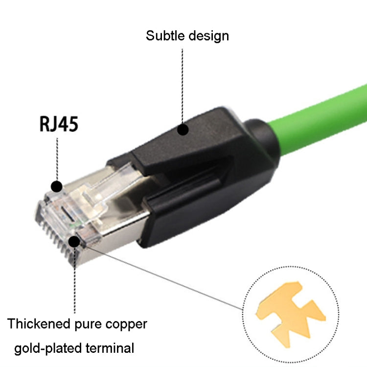 25m CAT6 Double Shielded Gigabit Industrial Cable Vibration-Resistant And Highly Flexible Drag Chain Cable - Lan Cable and Tools by buy2fix | Online Shopping UK | buy2fix