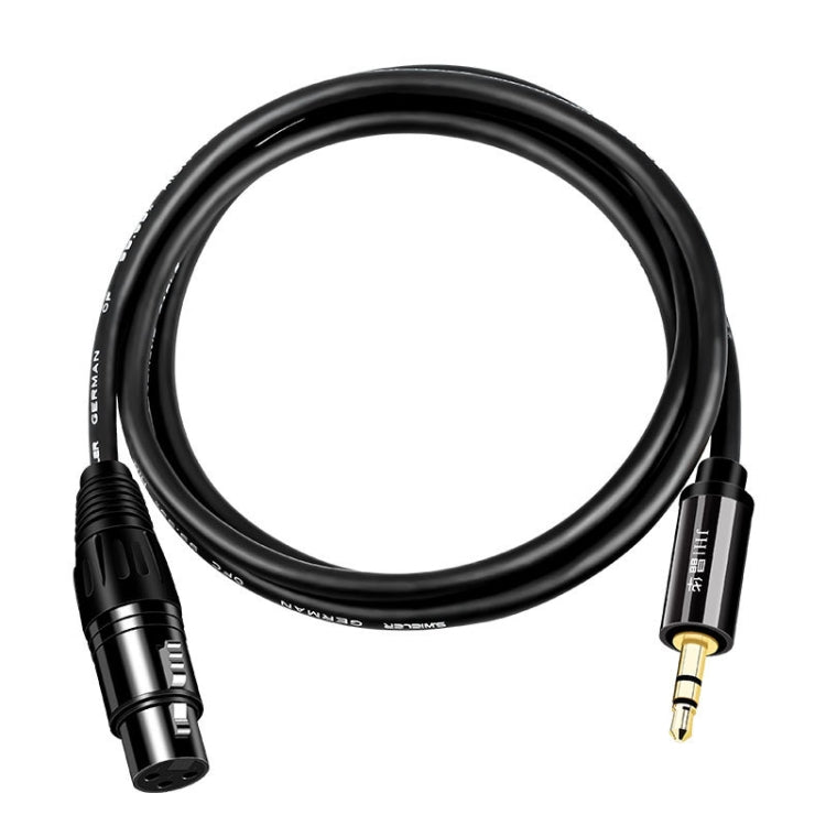 JINGHUA 3.5mm Male To XLR Female Microphone Cable Computer Mixer Audio Cable, Length: 10m - Microphone Audio Cable & Connector by JINGHUA | Online Shopping UK | buy2fix