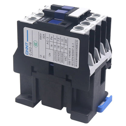 CHNT CJX2-3201 32A 220V Silver Alloy Contacts Multi-Purpose Single-Phase AC Contactor - Relays by CHNT | Online Shopping UK | buy2fix