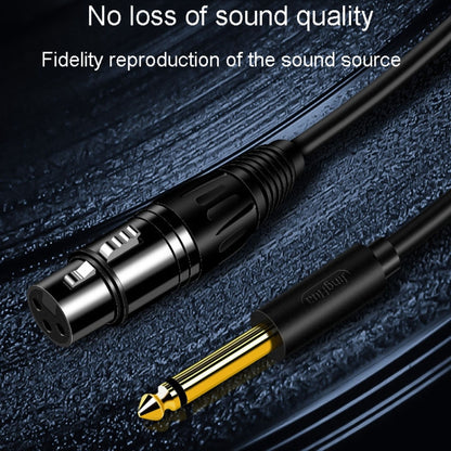 JINGHUA 6.5 Male To Female XLR Audio Cable 6.35 Three Core Balanced Microphone Mixer, Size: 3m(Black) - Microphone Audio Cable & Connector by JINGHUA | Online Shopping UK | buy2fix