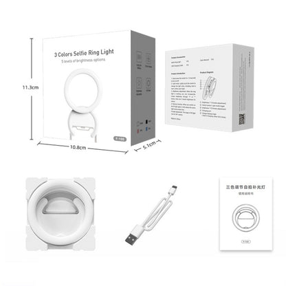 10cm Mobile Phone Fill Light Half-Ring Clip Type Unblocked Screen Lamp(White) - Selfie Light by buy2fix | Online Shopping UK | buy2fix