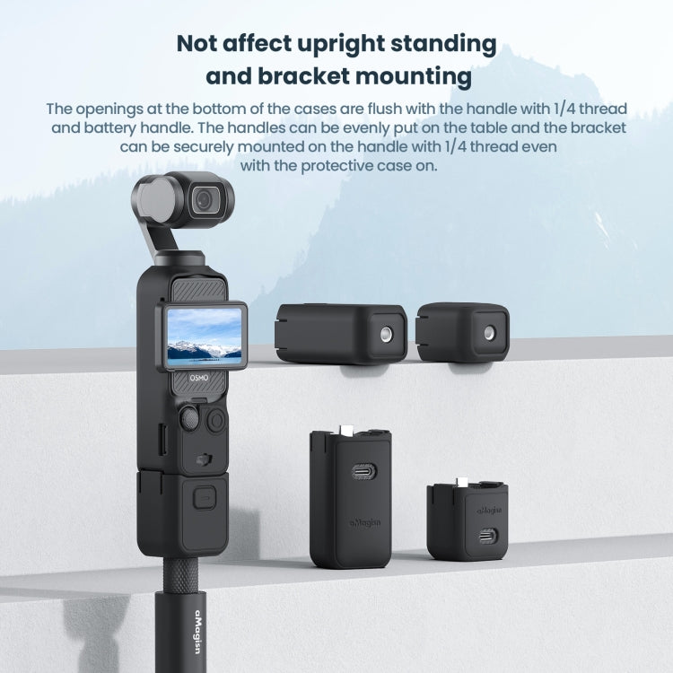 For DJI Osmo Pocket 3 AMagisn Silicone Protection Case Movement Camera Accessories, Style: 7 In 1 Gray - Case & Bags by aMagisn | Online Shopping UK | buy2fix