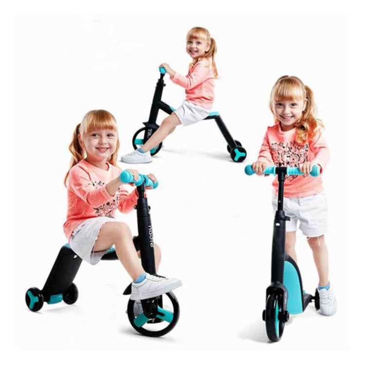 nadle FoldableThree-wheeled Three-mode Balance Bicycle Child Scooter(Red) - Electric Scooters by nadle | Online Shopping UK | buy2fix