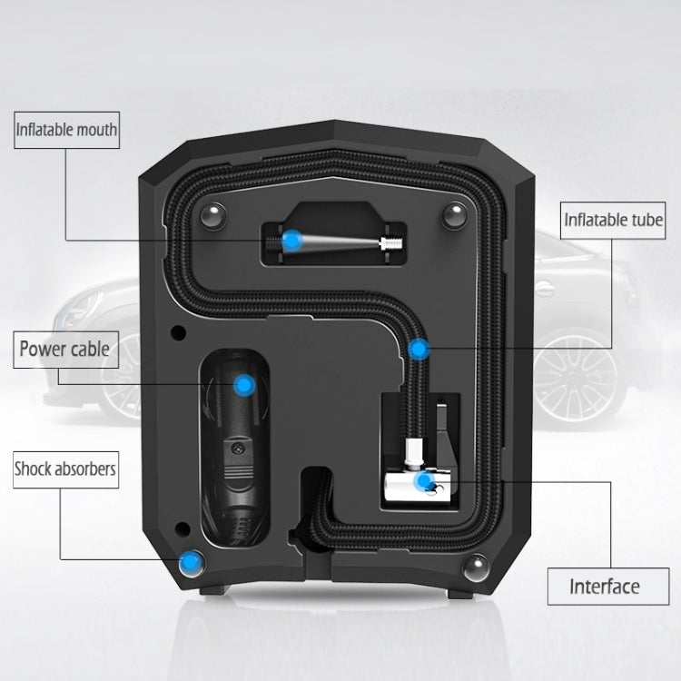 DC 12V 120W 150 PSI Car Air Compressor Inflatable Air Pump with Digital Display Auto Shut Off Gauge - In Car by buy2fix | Online Shopping UK | buy2fix