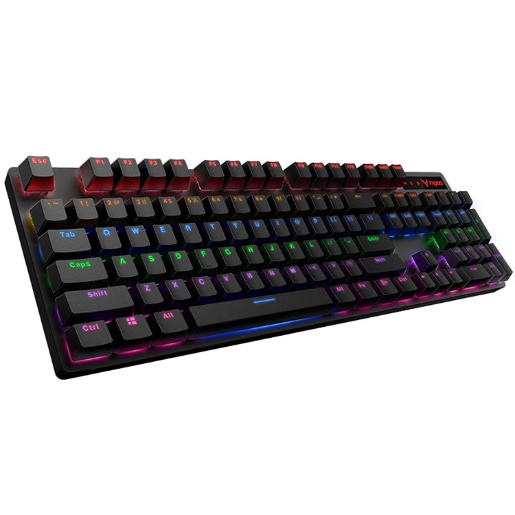 Rapoo V500 PRO Mixed Light 104 Keys Desktop Laptop Computer Game Esports Office Home Typing Wired Mechanical Keyboard(Red Shaft) - Wired Keyboard by Rapoo | Online Shopping UK | buy2fix