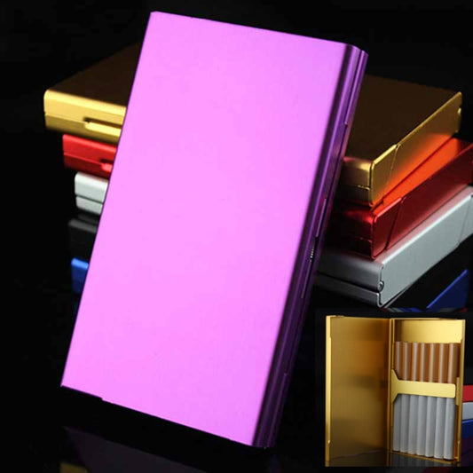 Ultra-thin Personality Creative Ladies Cigarette Case Metal Cigarette Case(Purple) - Home & Garden by buy2fix | Online Shopping UK | buy2fix
