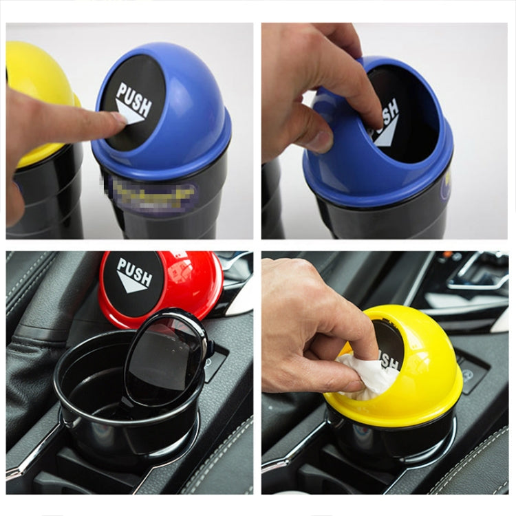 Universal Car Trash Bin Car Garbage Can Rubbish Dust Case Holder Bin Automobile Storage Bucket(Yellow) - Stowing Tidying by buy2fix | Online Shopping UK | buy2fix