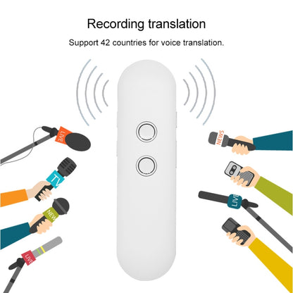 T4 Portable AI Smart Voice Translator Business Travel Real Time Translation Machine Support 42 Languages (White) - Consumer Electronics by buy2fix | Online Shopping UK | buy2fix