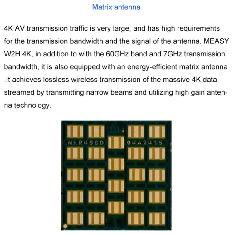 Measy W2H 60GHz 4K Ultra HD Wireless Transmission Kit, Transmission Distance: 30m, AU Plug - Set Top Box & Accessories by Measy | Online Shopping UK | buy2fix