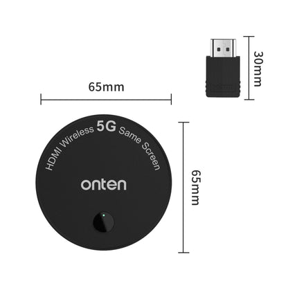 Onten 7576 Dual Frequency 1080P HD Wireless Homescreen - Wireless Display Dongle by Onten | Online Shopping UK | buy2fix