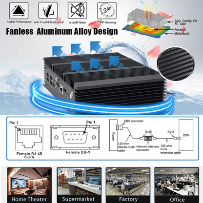 HYSTOU P09-6L Windows / Linux System Mini PC, Intel Celeron 3865U 2 Core 2 Threads up to 1.80GHz, Support mSATA, 8GB RAM DDR3 + 256GB SSD - Computer & Networking by HYSTOU | Online Shopping UK | buy2fix