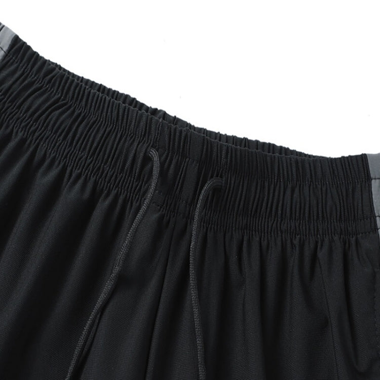 Casual Ice Silk Shorts and Trousers (Color:Black Shorts Size:XXXL) - Pants by buy2fix | Online Shopping UK | buy2fix