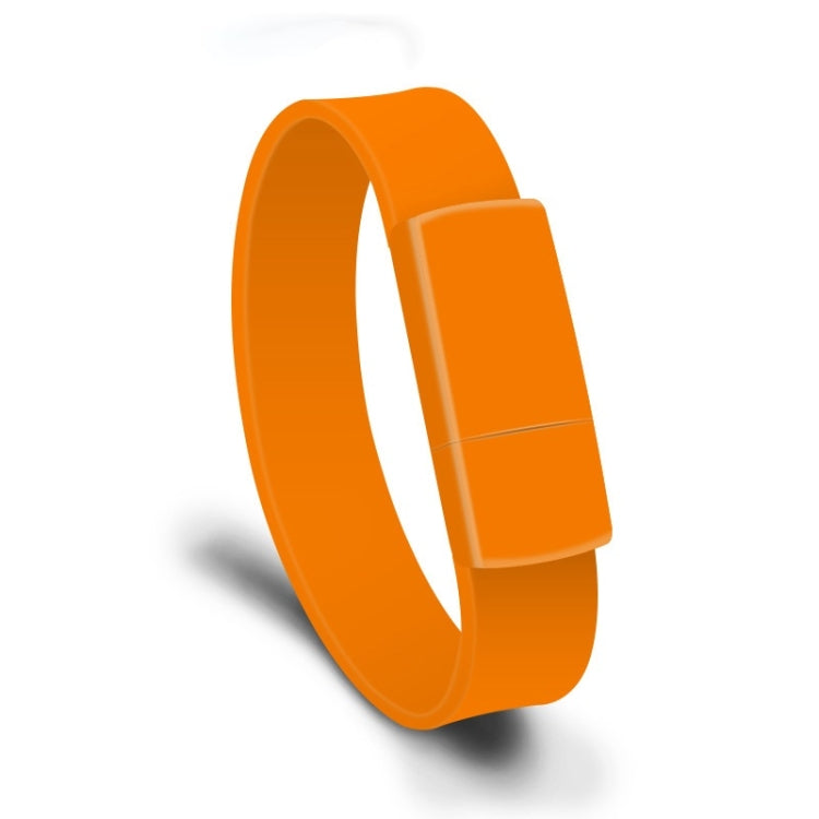 MicroDrive 128GB USB 2.0 Fashion Bracelet Wristband U Disk (Orange) - Computer & Networking by MicroDrive | Online Shopping UK | buy2fix