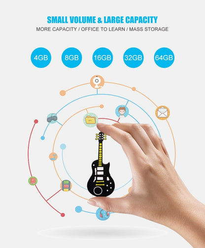 MicroDrive 32GB USB 2.0 Guitar U Disk - USB Flash Drives by MicroDrive | Online Shopping UK | buy2fix