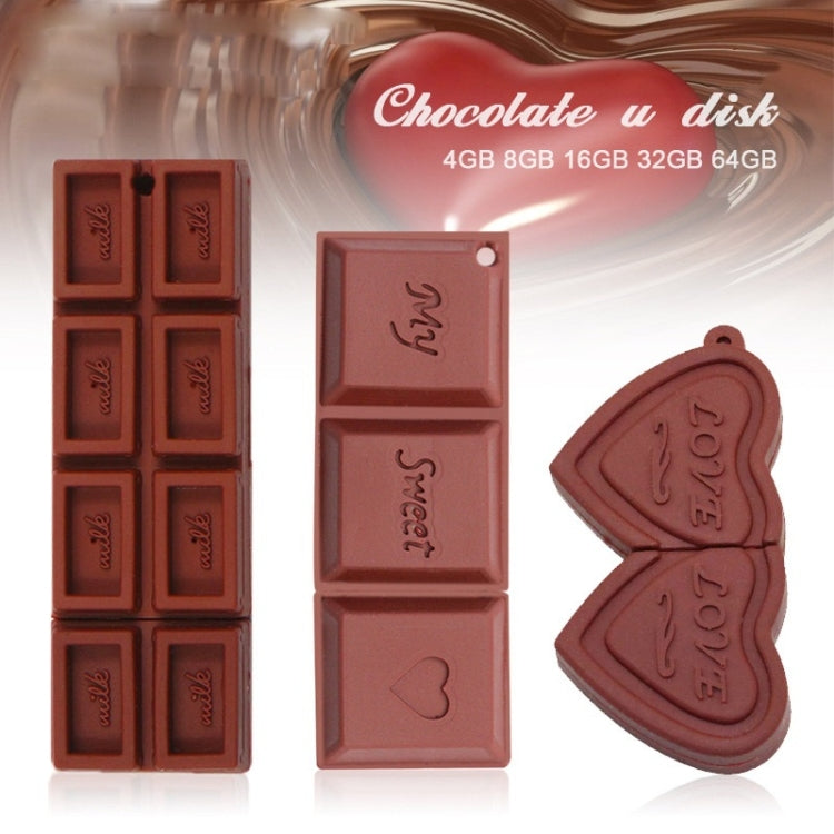 MicroDrive 8GB USB 2.0 Creative Chocolate U Disk - USB Flash Drives by MicroDrive | Online Shopping UK | buy2fix